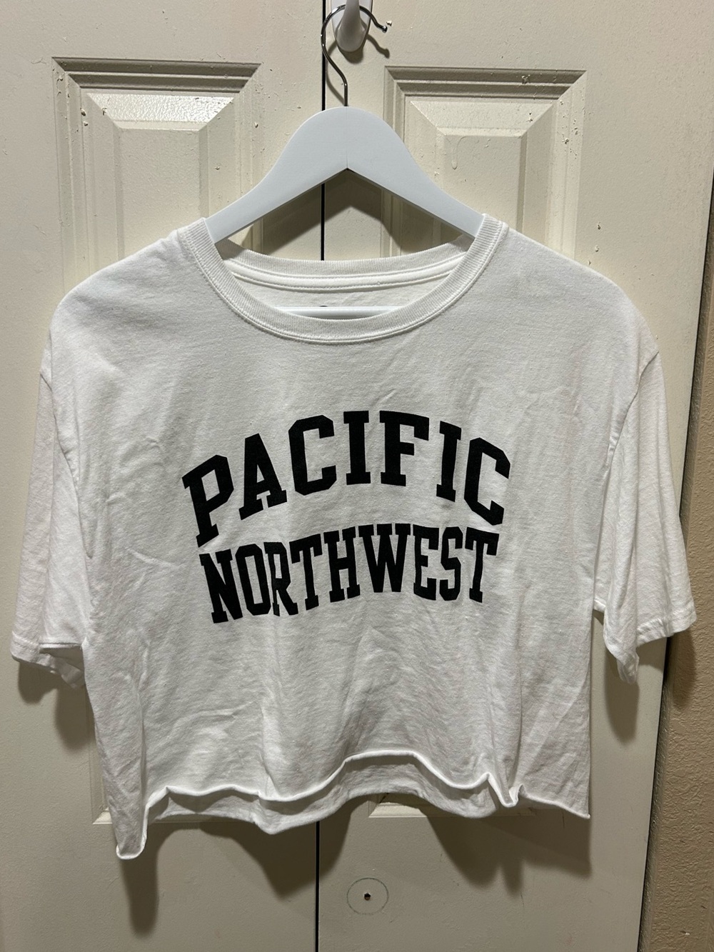 Champion Pacific Northwest White Cropped Tee , Small